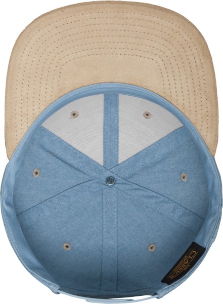 6089CH Chambray-Suede Snapback