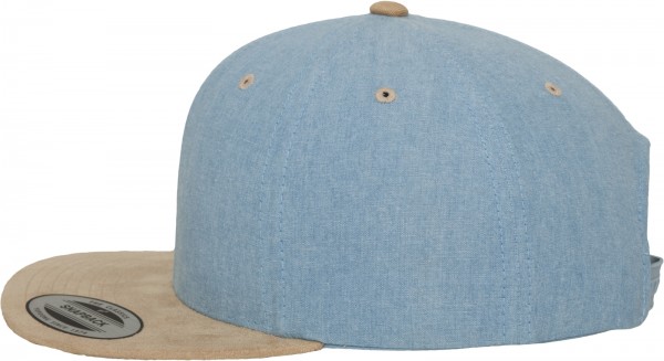 6089CH Chambray-Suede Snapback