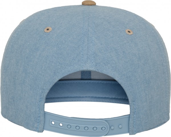 6089CH Chambray-Suede Snapback