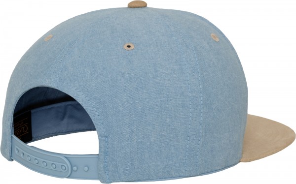 6089CH Chambray-Suede Snapback